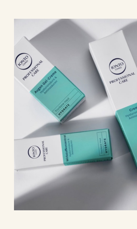 IONTO Comed Professional Care Produkte und Bio-Cellulose-Masken